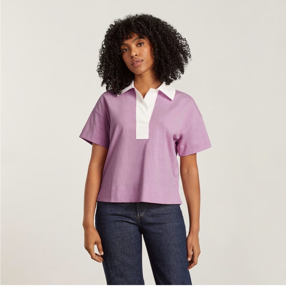 Everlane Organic Cotton Shirt with White Collar